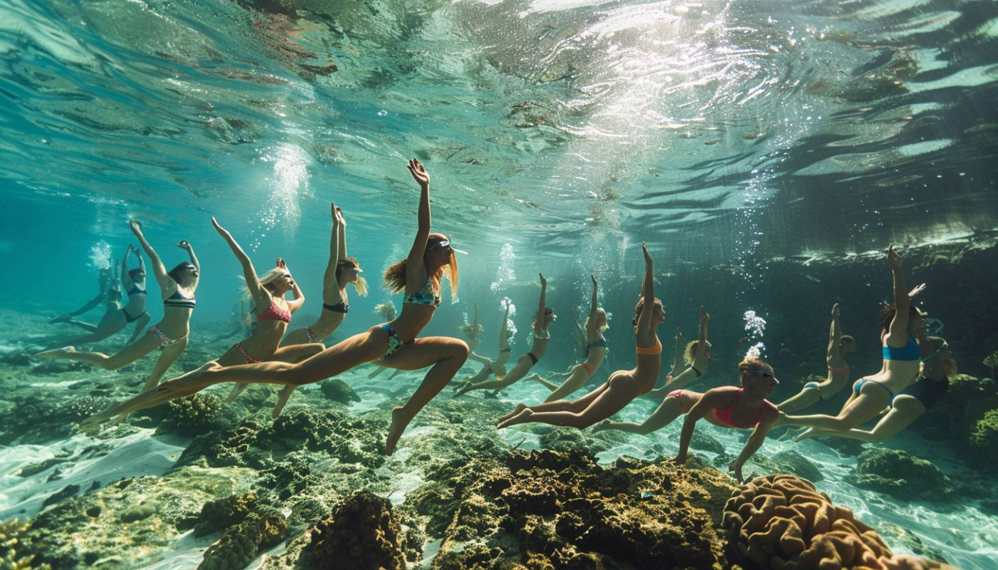 Le yoga sous-marin, la nouvelle tendance